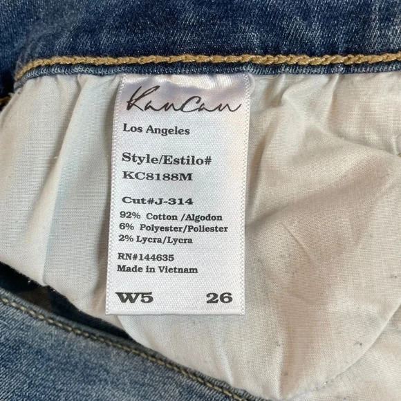 KanCan NWT Jeans • Distressed • Style KC8188M • W5/26 - Picture 4 of 5